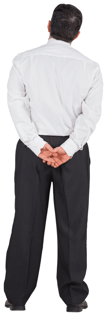 Transparent Visionary Businessman Considering Future Opportunities