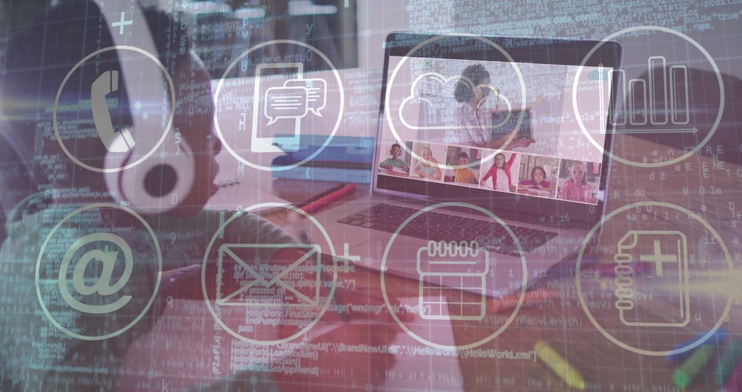 Digital Communication Overlay in Virtual Classroom