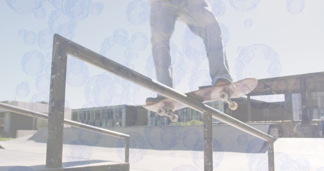 Exhilarating Skateboard Stunt with a Digital Twist