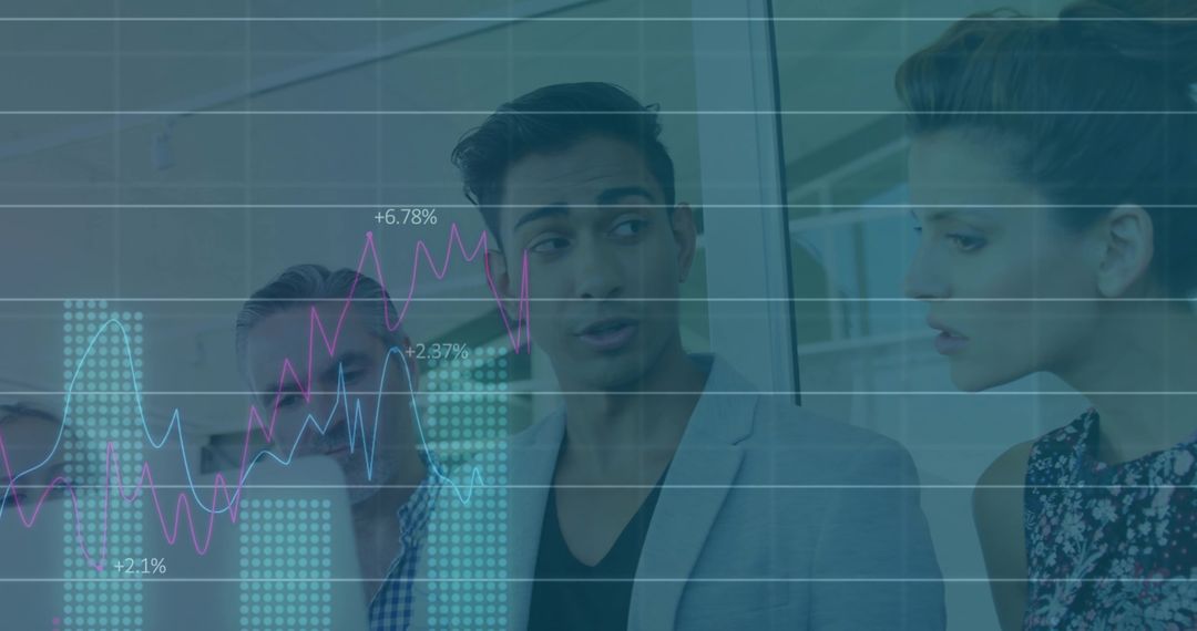 Indian Businessman Presenting Financial Data Analysis to Colleagues