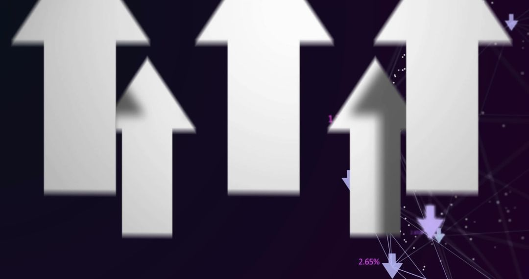 Abstract arrows symbolizing business growth and success