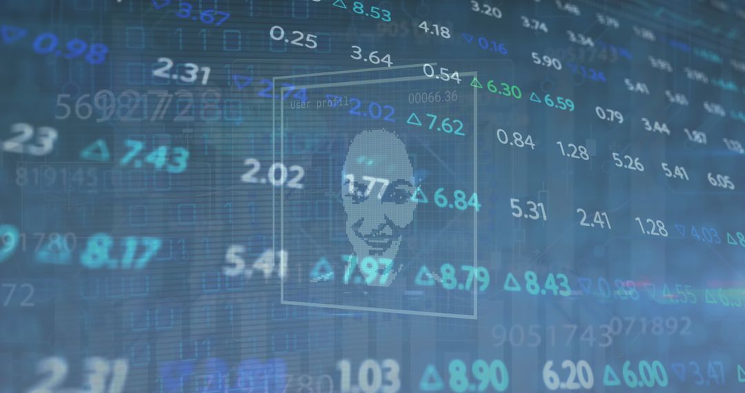 Holographic Trading Digital Interface with Data Overlay