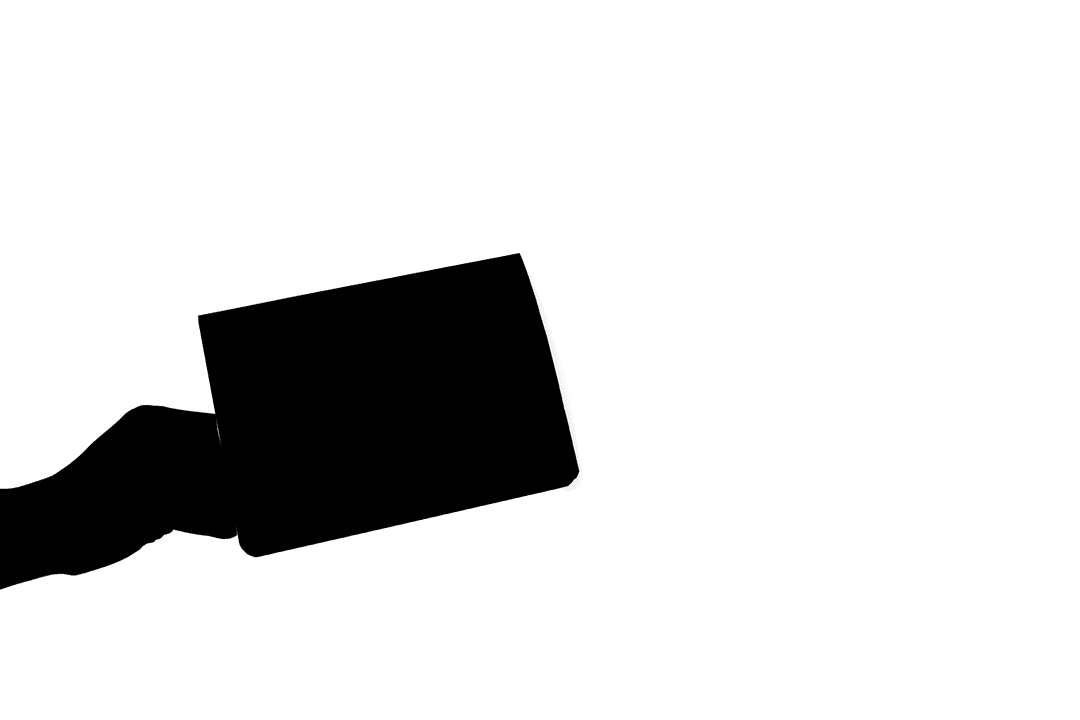 Transparent Silhouette Hand Holding Card Vector Design