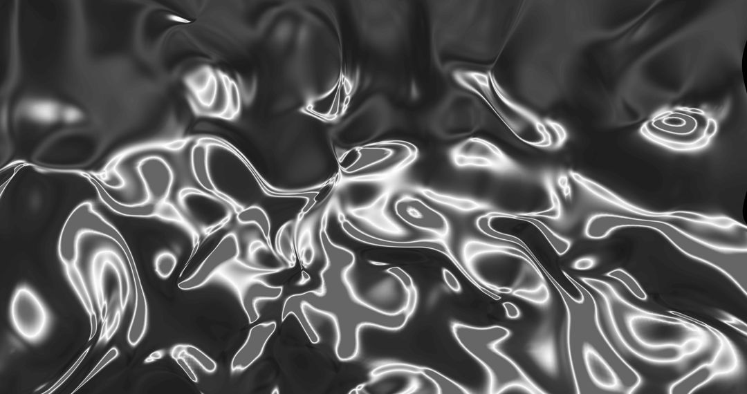 Hypnotic Metallic Flow with Abstract 3D Liquid Motion