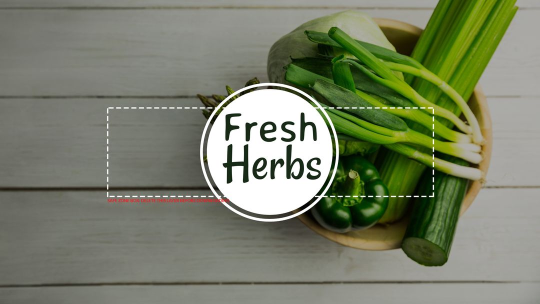 Fresh Herbs and Vegetables on Wooden Background - Download Free Stock Templates Pikwizard.com