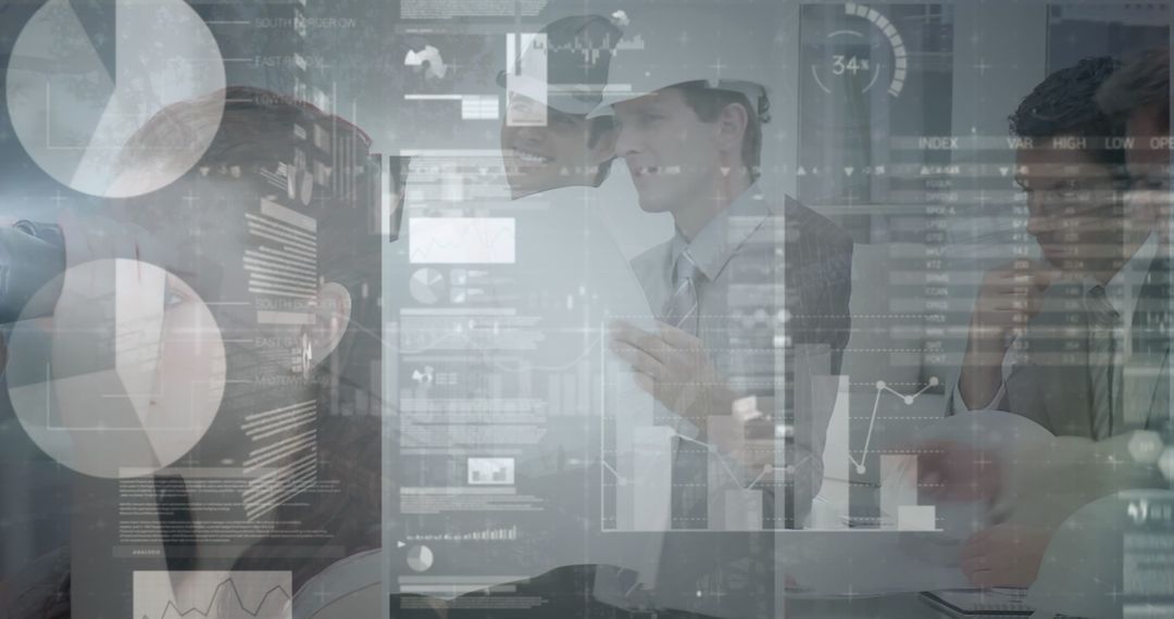 Architects Collaboration with Digital Financial Data Overlay