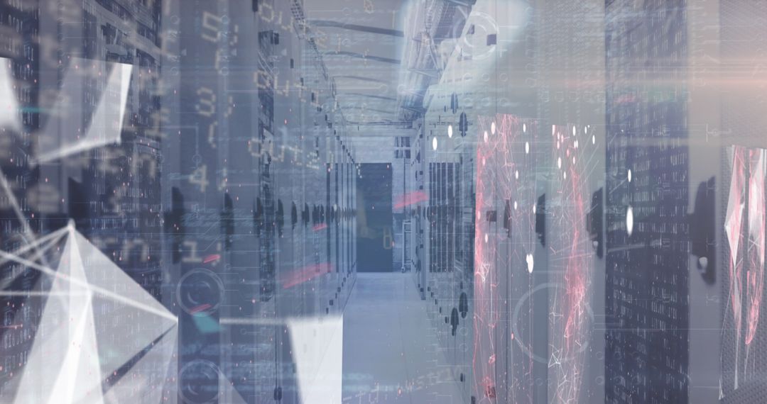 Futuristic Data Center with Virtual Interfaces