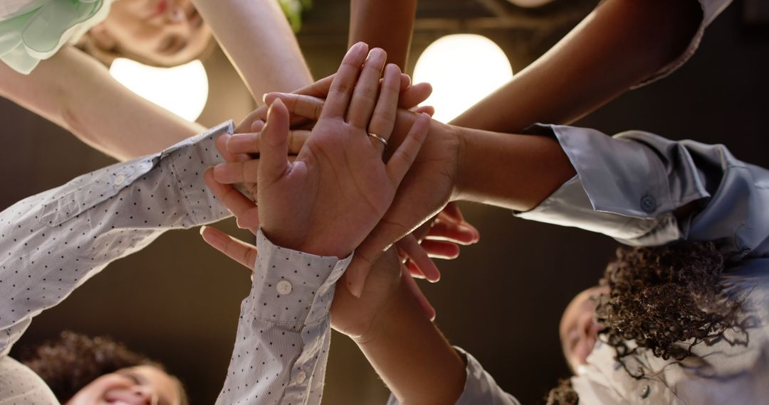 Diverse Team Stacking Hands for Unity and Teamwork - Free Images, Stock Photos and Pictures on Pikwizard.com