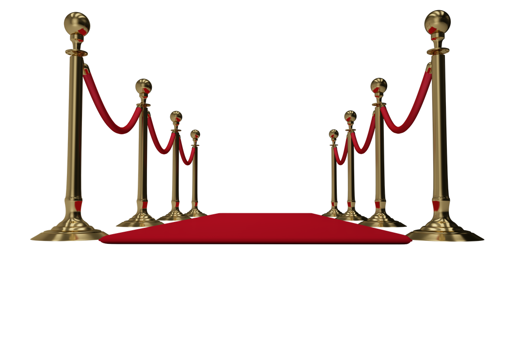 Transparent Luxurious Red Carpet Entrance with Golden Rope Barriers - Download Free Stock Images Pikwizard.com