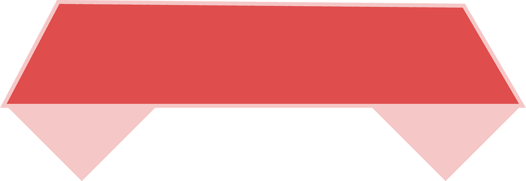 Transparent Vector Red and Pink Banner Design Element