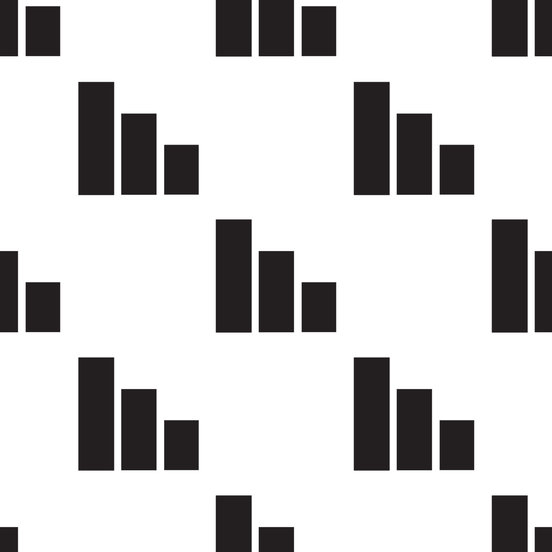 Black Statistical Charts Pattern on Transparent Background Design