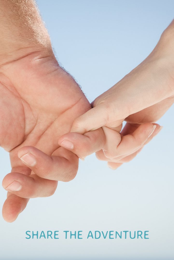 Connected Hands Against Clear Sky Symbolizing Trust and Support - Download Free Stock Templates Pikwizard.com