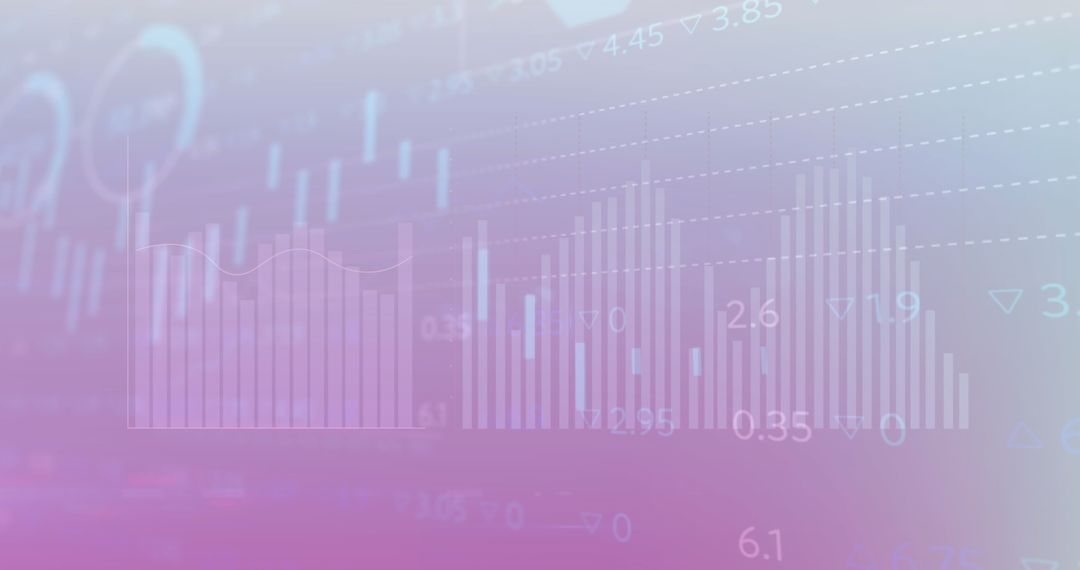 Abstract Digital Finance Background with Graphs and Data Visualization
