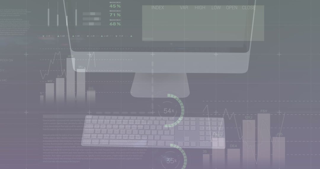 Modern Digital Interface with Business Analytics