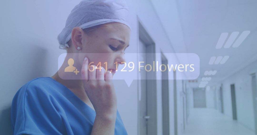 Distressed Medical Professional with Social Media Numbers