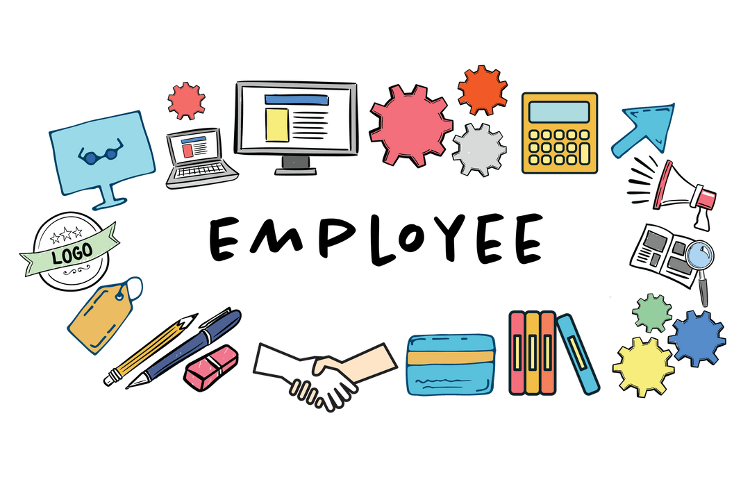 Business Tools and Icons with Transparent Background Design