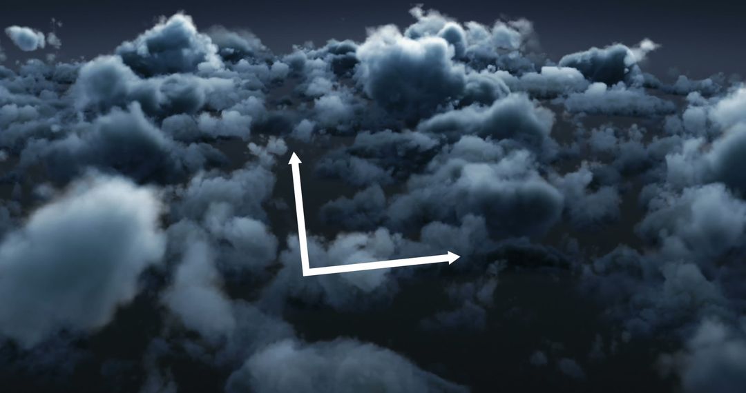 Mystical Terrain of Dark Ominous Clouds