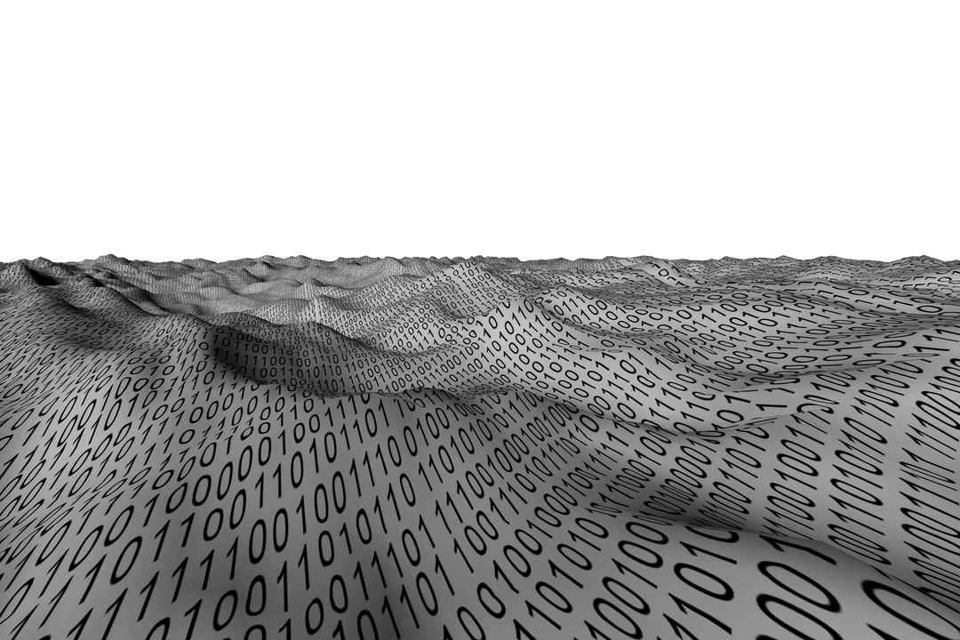 abstract landscape with binary code on transparent background - Download Free Stock Images Pikwizard.com