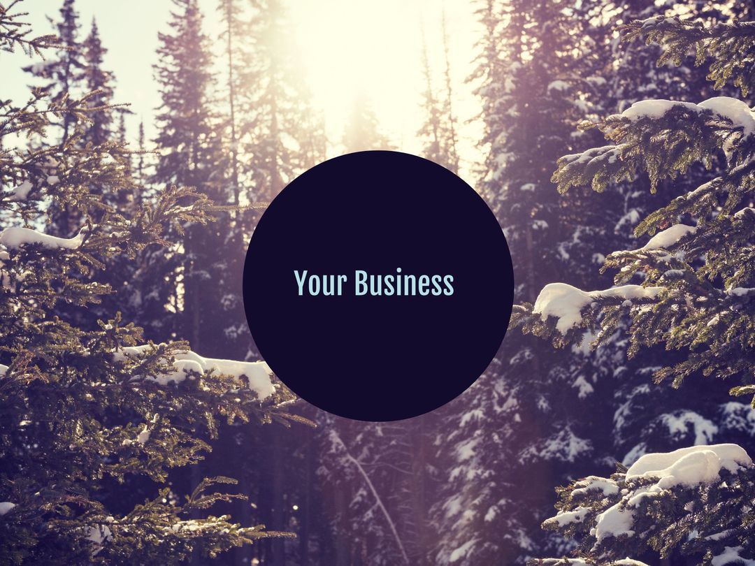 Winter Forest Business Concept Template with Copy Space - Download Free Stock Templates Pikwizard.com