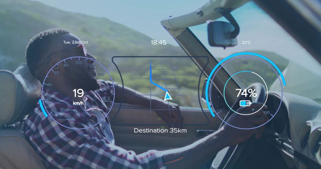Exploring Scenic Mountain Road with Modern Car Technology
