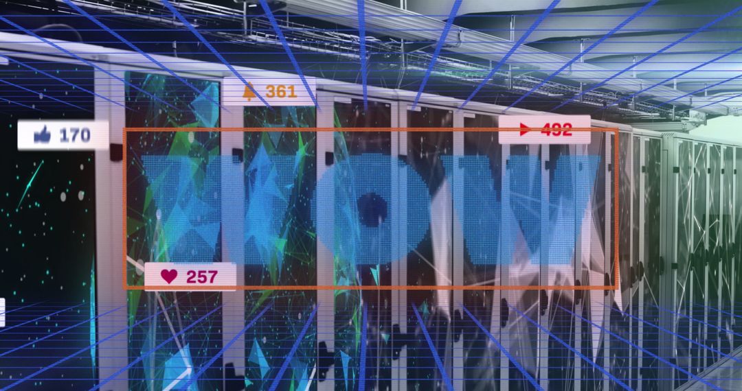 Futuristic Social Media Growth and Data Networking Concept