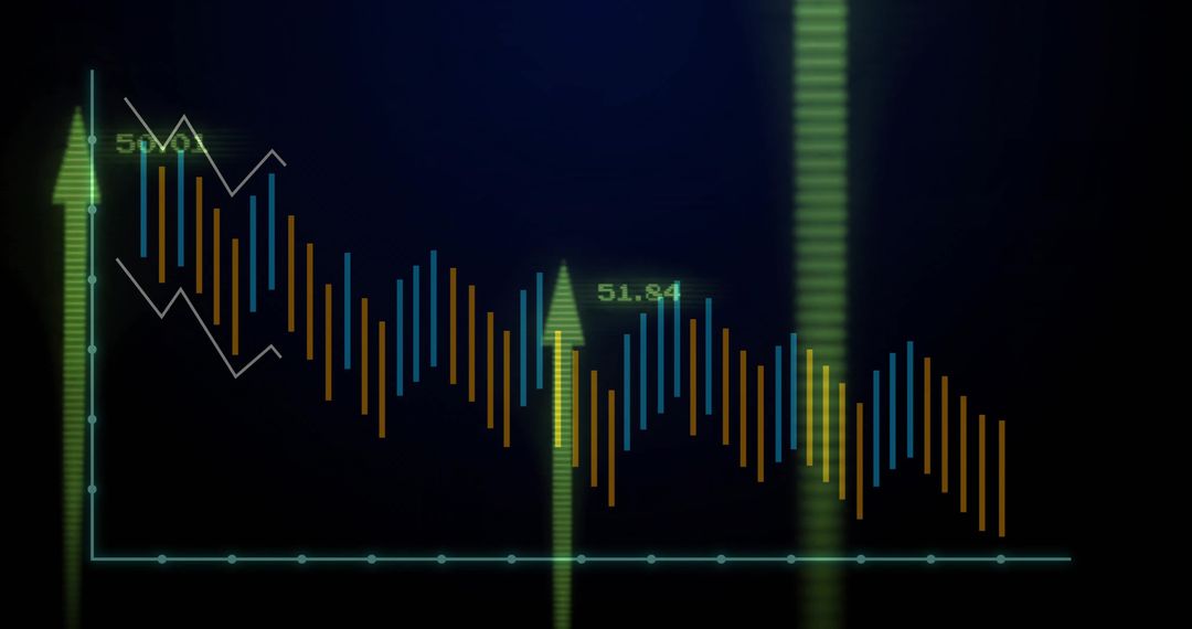 Financial Digital Dashboard Displaying Market Trends and Data Analysis