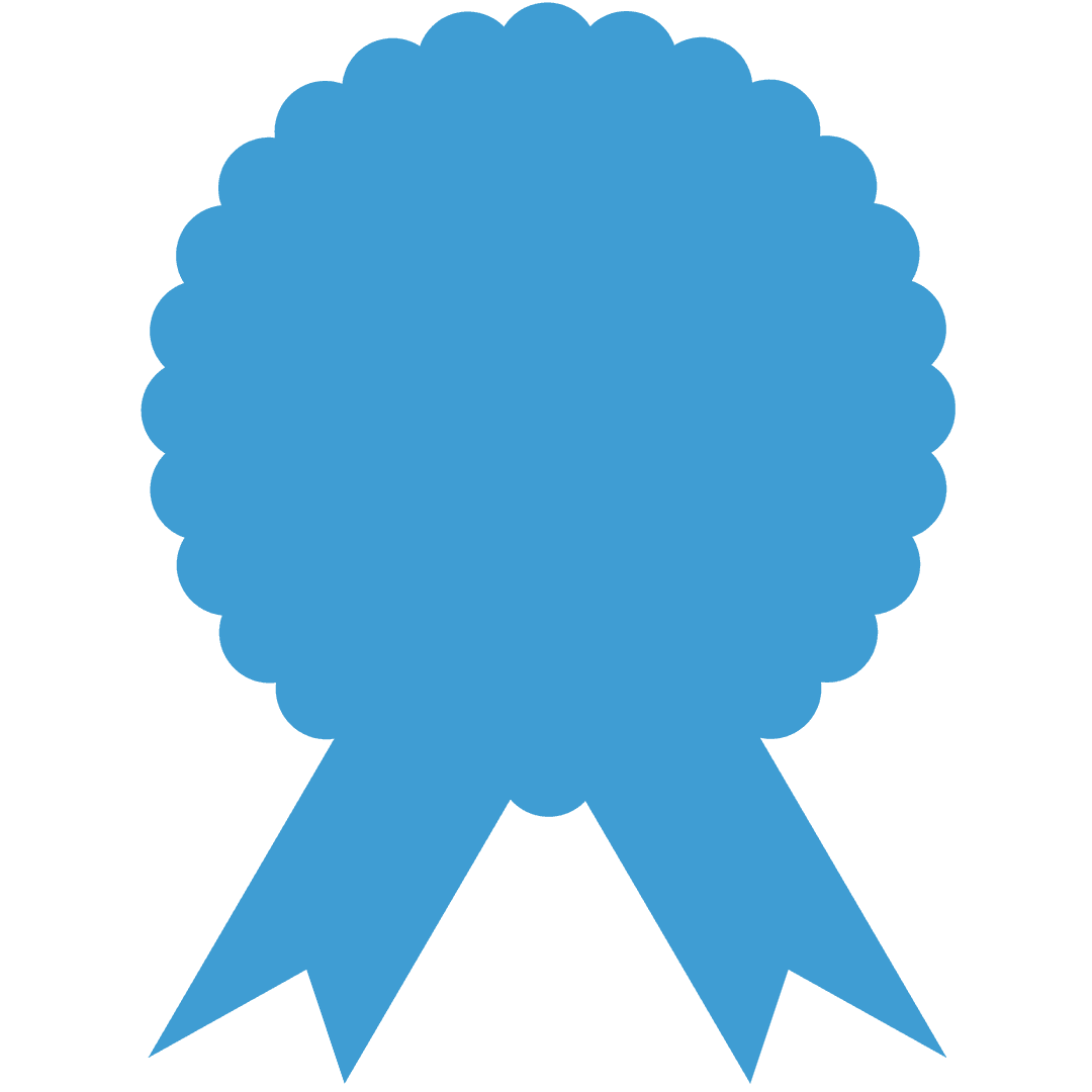 Blue Cotillion Decor on Transparent Background for Celebrations