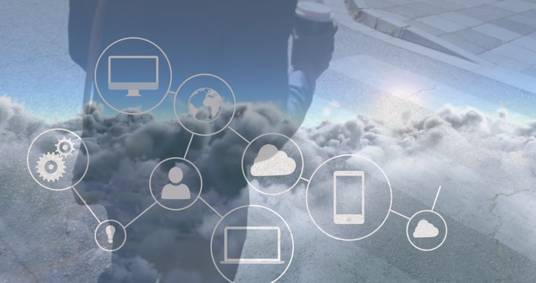 Digital Network Connectivity and Global Connections Concept