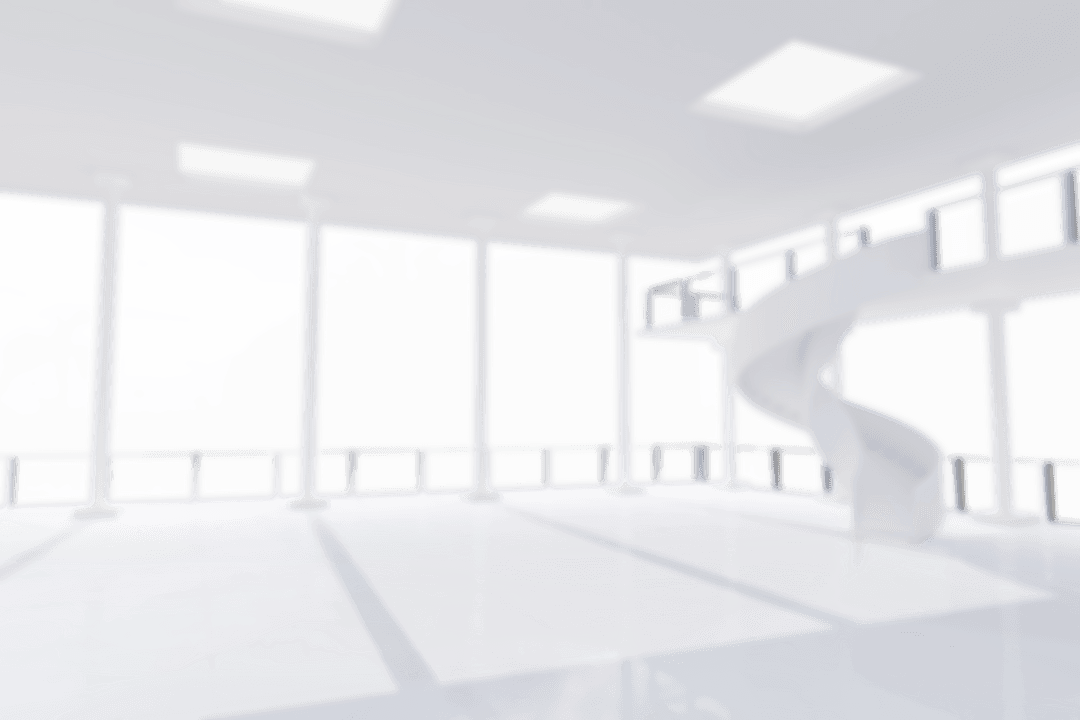 Transparent Interior with Balcony and Spiral Staircase