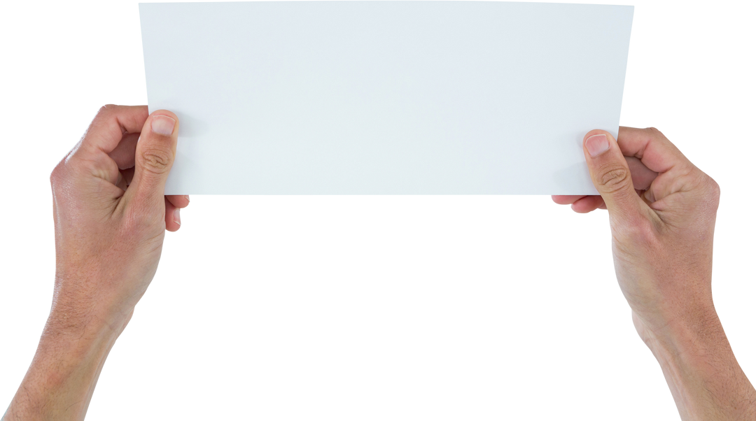 Transparent Hands Holding Blank Paper Isolated on White Background - Download Free Stock Images Pikwizard.com