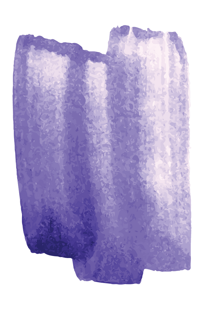 Purple Abstract Brush Strokes on Transparent Background