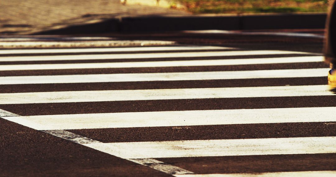 Pedestrian Crosswalk Zebra Stripes on Urban Street - Free Images, Stock Photos and Pictures on Pikwizard.com