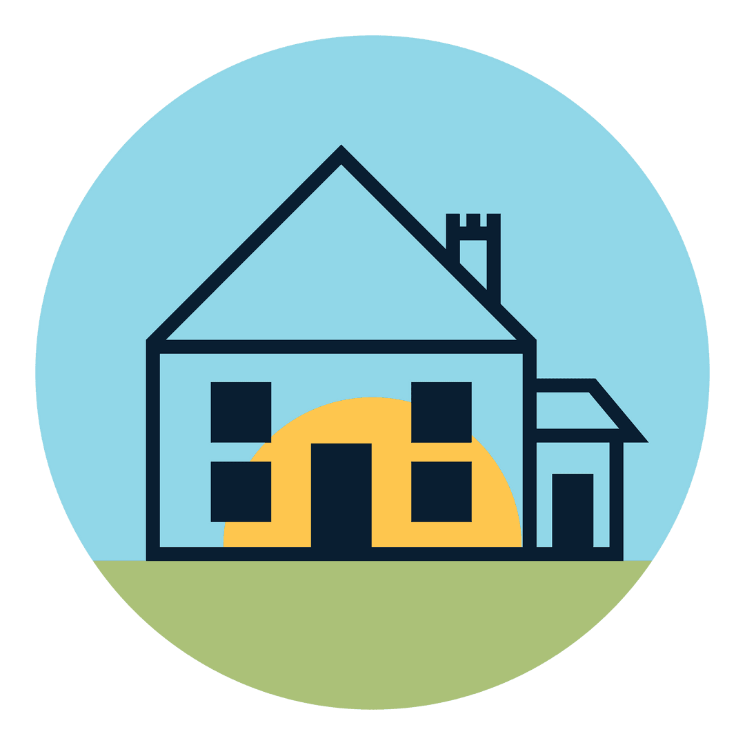 Cozy House Illustration on Transparent Background