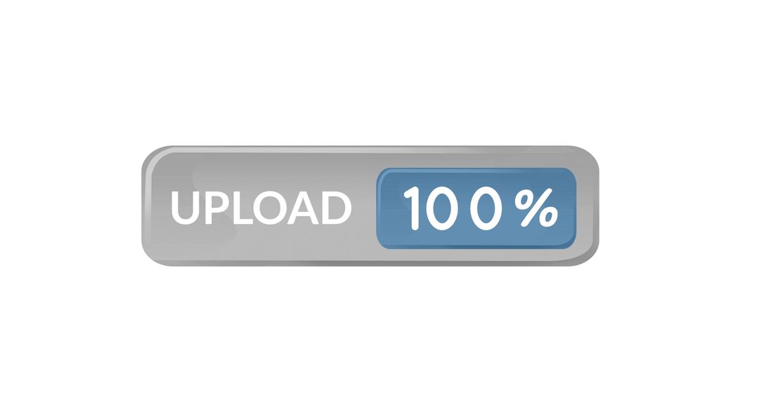 Digital Upload Process Reaching Completion with 100% Indicator - Free Images, Stock Photos and Pictures on Pikwizard.com