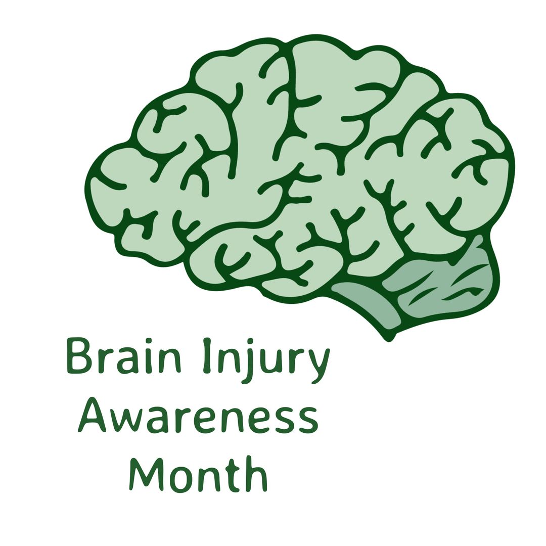 Brain Injury Awareness Month Campaign Poster with Brain Illustration - Download Free Stock Templates Pikwizard.com