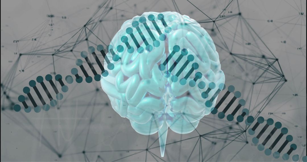 Artificial Intelligence with Brain and DNA Genetics Overlay