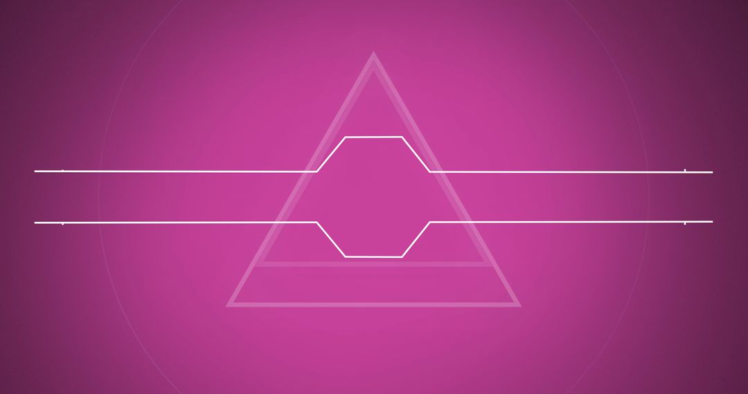 Futuristic Geometric Abstract Design on Purple Background