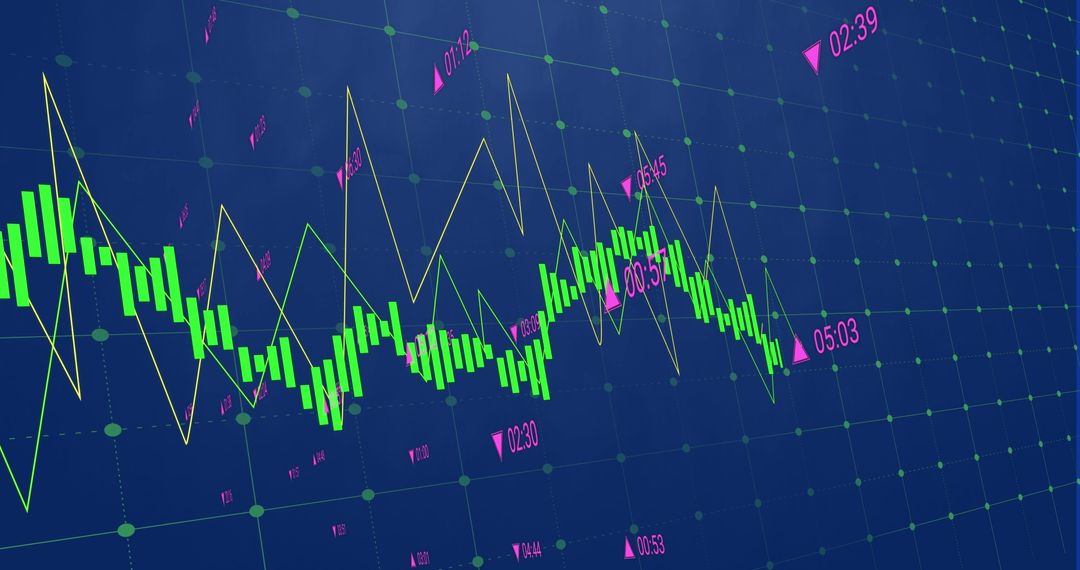 Data Visualization on Blue Digital Interface