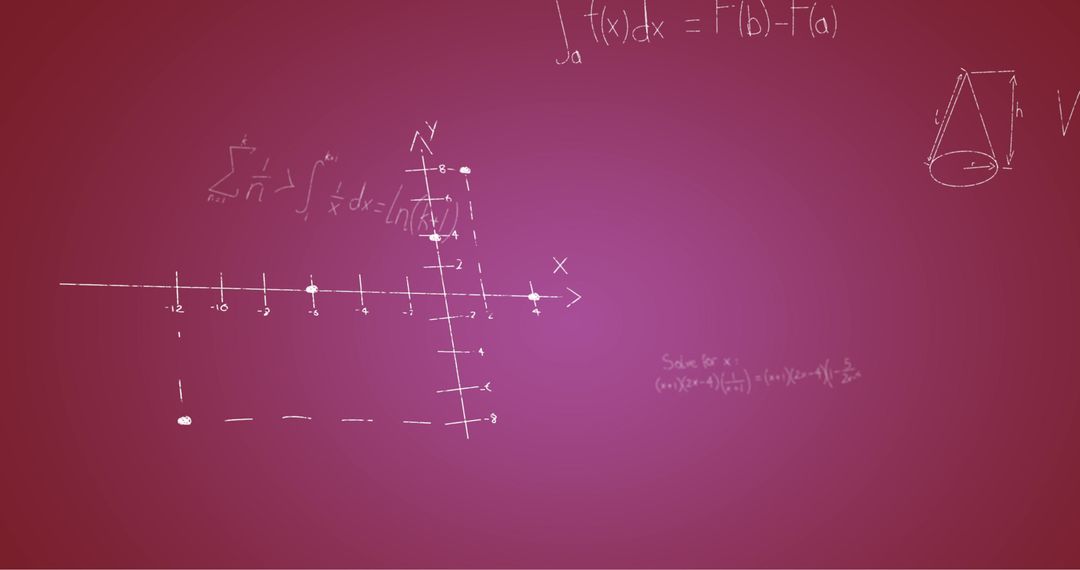 Mathematical formulas on pink background highlighting learning concepts