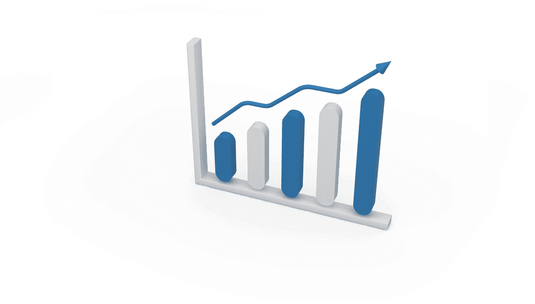 3D Transparent Graph with Increasing Trend Towards Progress