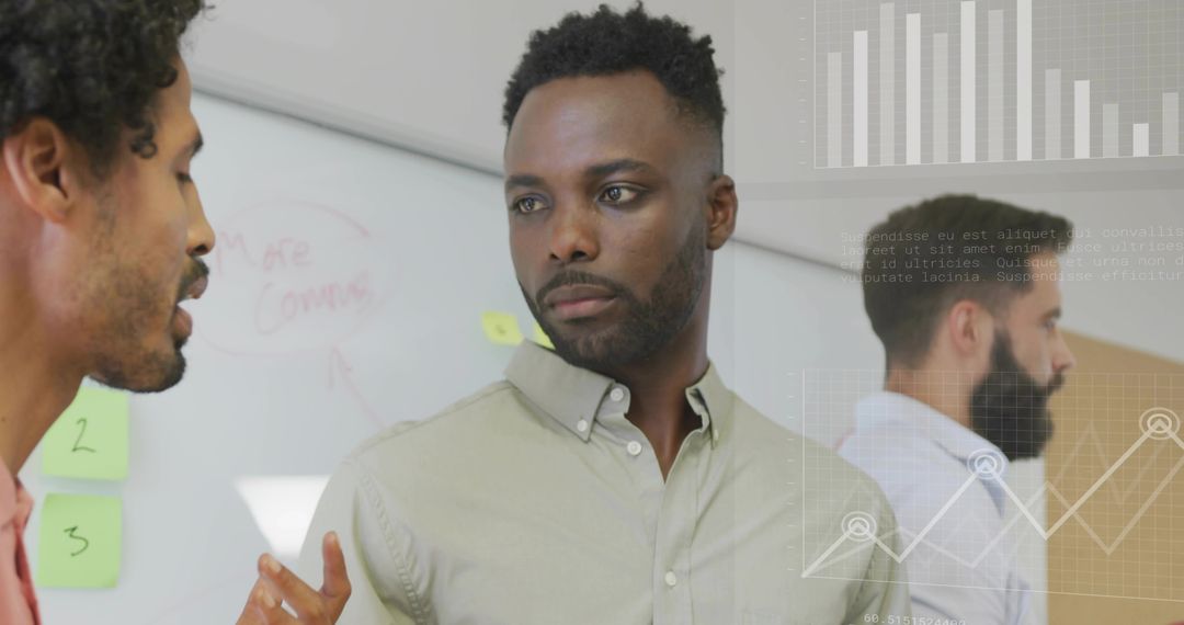 Business Professionals Analyzing Data in Office Setting