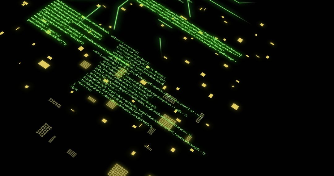 Concept of Digital Data Processing on Circuit Board with Glowing Green Lines - Free Images, Stock Photos and Pictures on Pikwizard.com