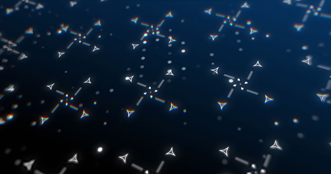 Dynamic Abstract Shapes on a Navy Background