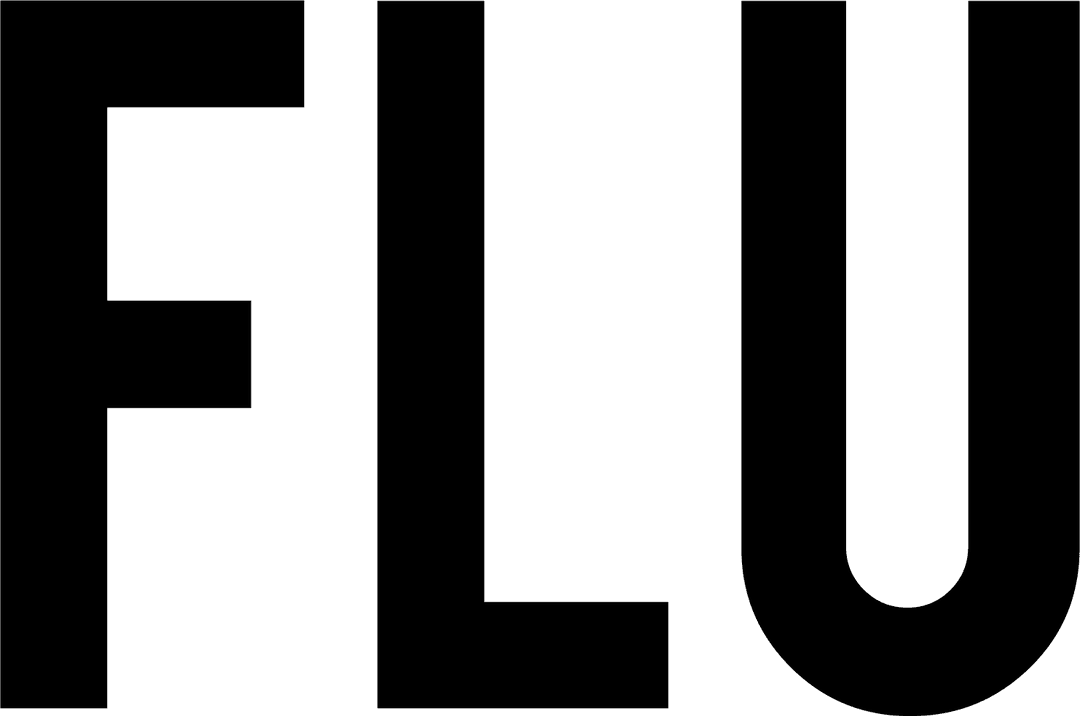 Flu Text Illustration on Transparent Background