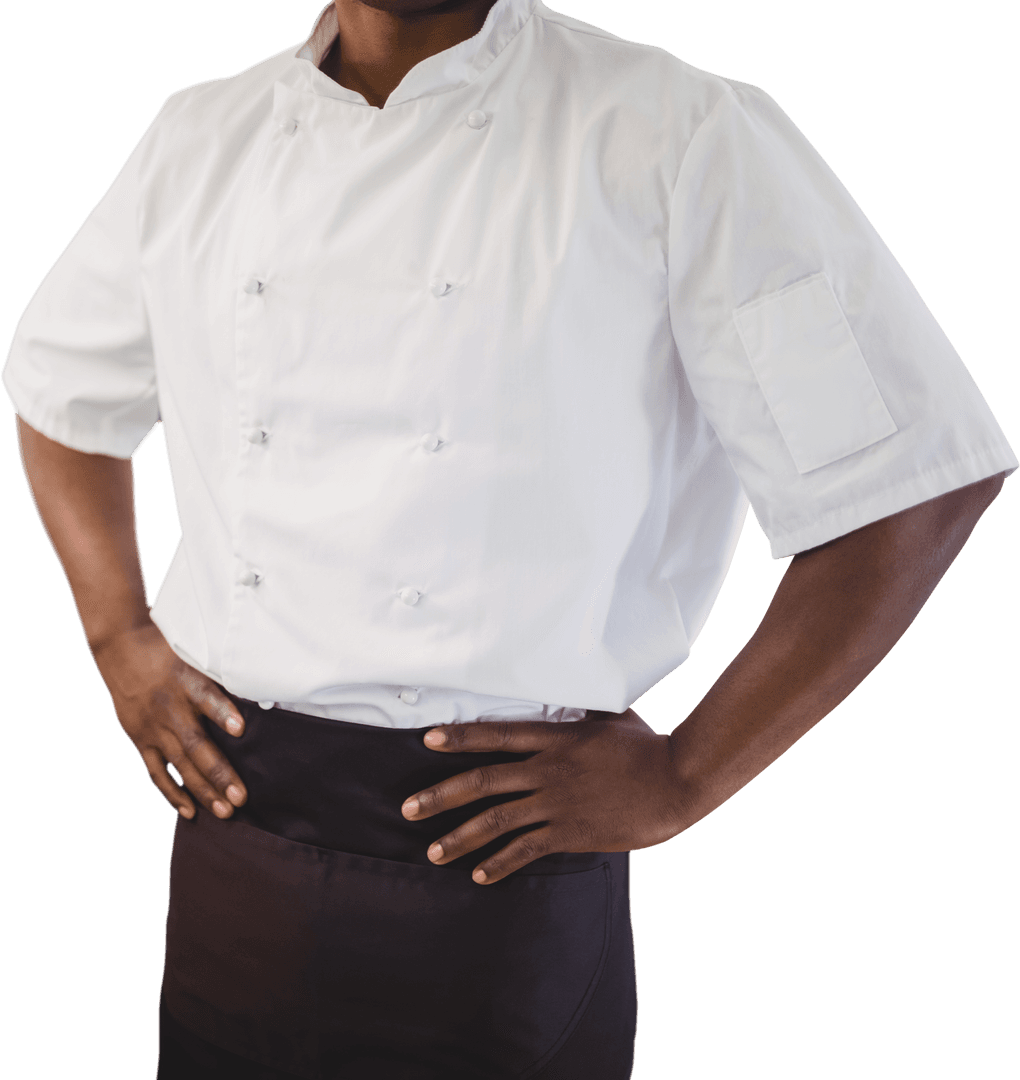transparent chef uniform with professional stance - Download Free Stock Images Pikwizard.com