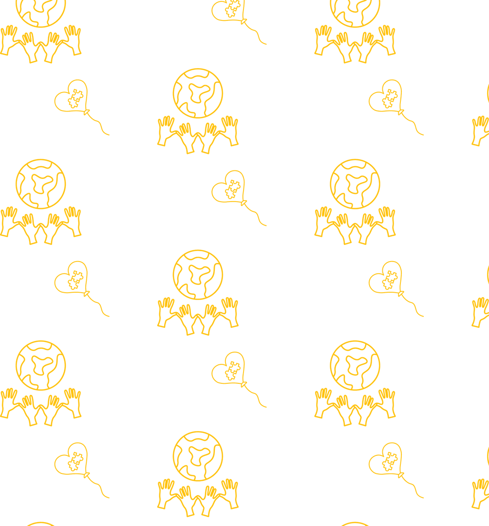 Earth Day Patterns Unity and Love Transparent Background