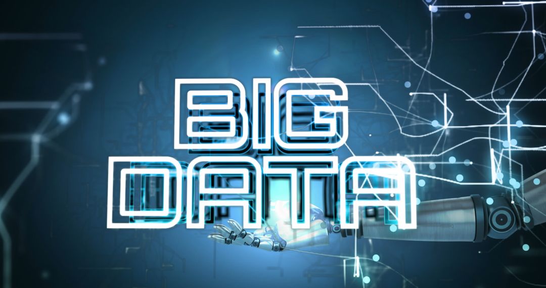 Futuristic Big Data Concept with Robotic Technology