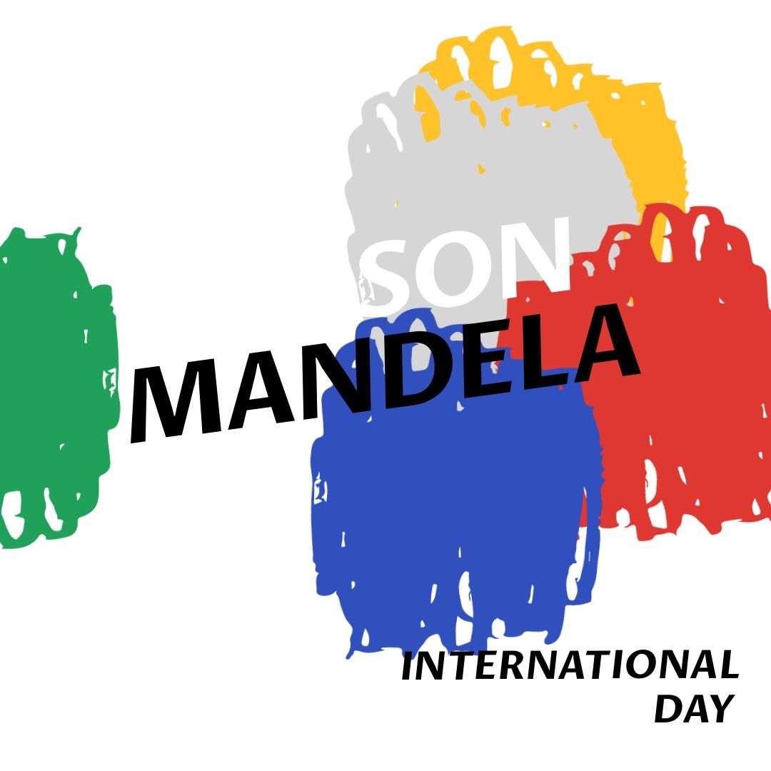 Colorful Nelson Mandela International Day Graphic Design - Download Free Stock Templates Pikwizard.com