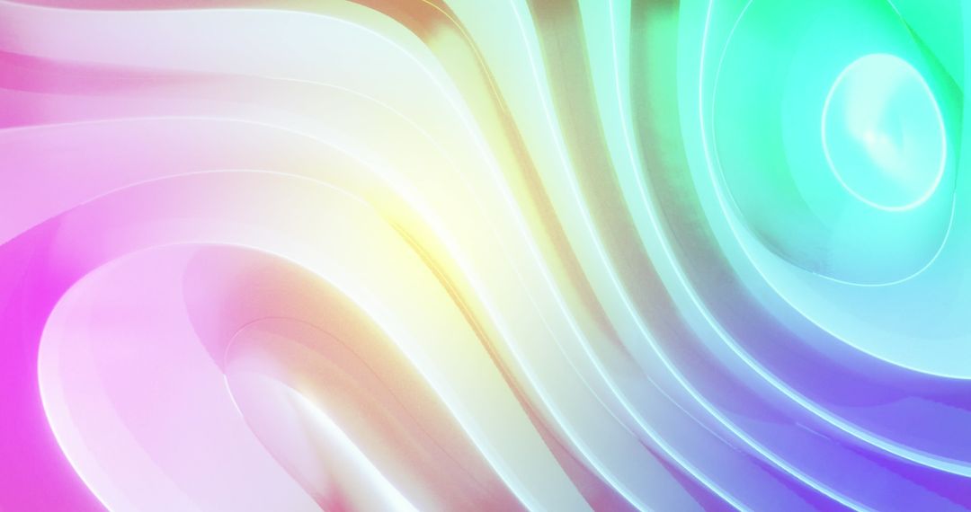 Vibrant Abstract Waves in Multicolored Gradient Design
