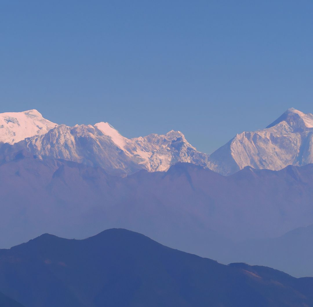 Image of rocky range of himalayas mountains with snowy peaks - Free Images, Stock Photos and Pictures on Pikwizard.com